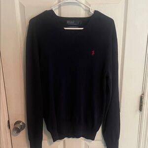 Ralph Lauren Navy V-Neck Sweater